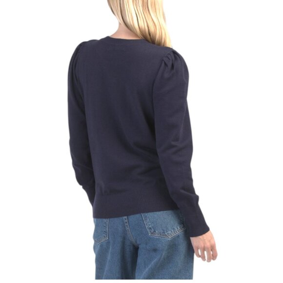 MARLED Puff Shoulder Pull Over Sweater - Picture 2 of 2